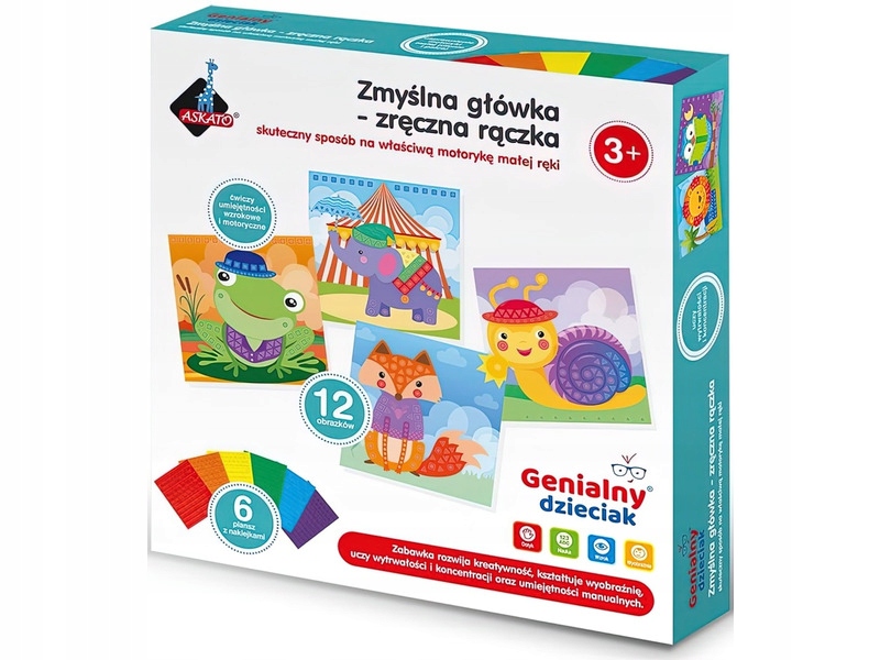 

Wyklejanka Askato Genialny dzieciak Zwierzątka