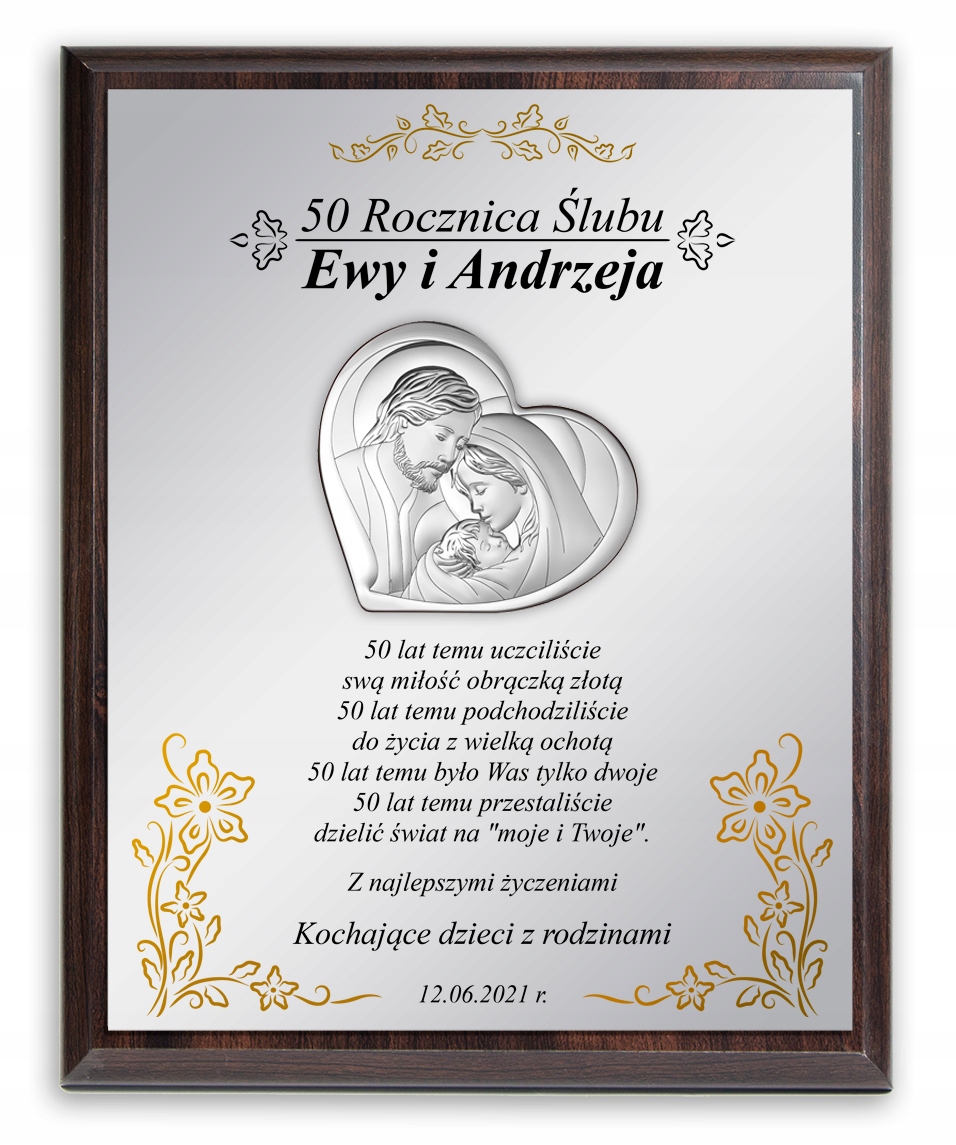 

na Rocznicę Ślubu Jubileusz 50 40 30 25 10