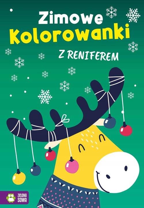 Zimowe Kolorowanki Z Reniferem