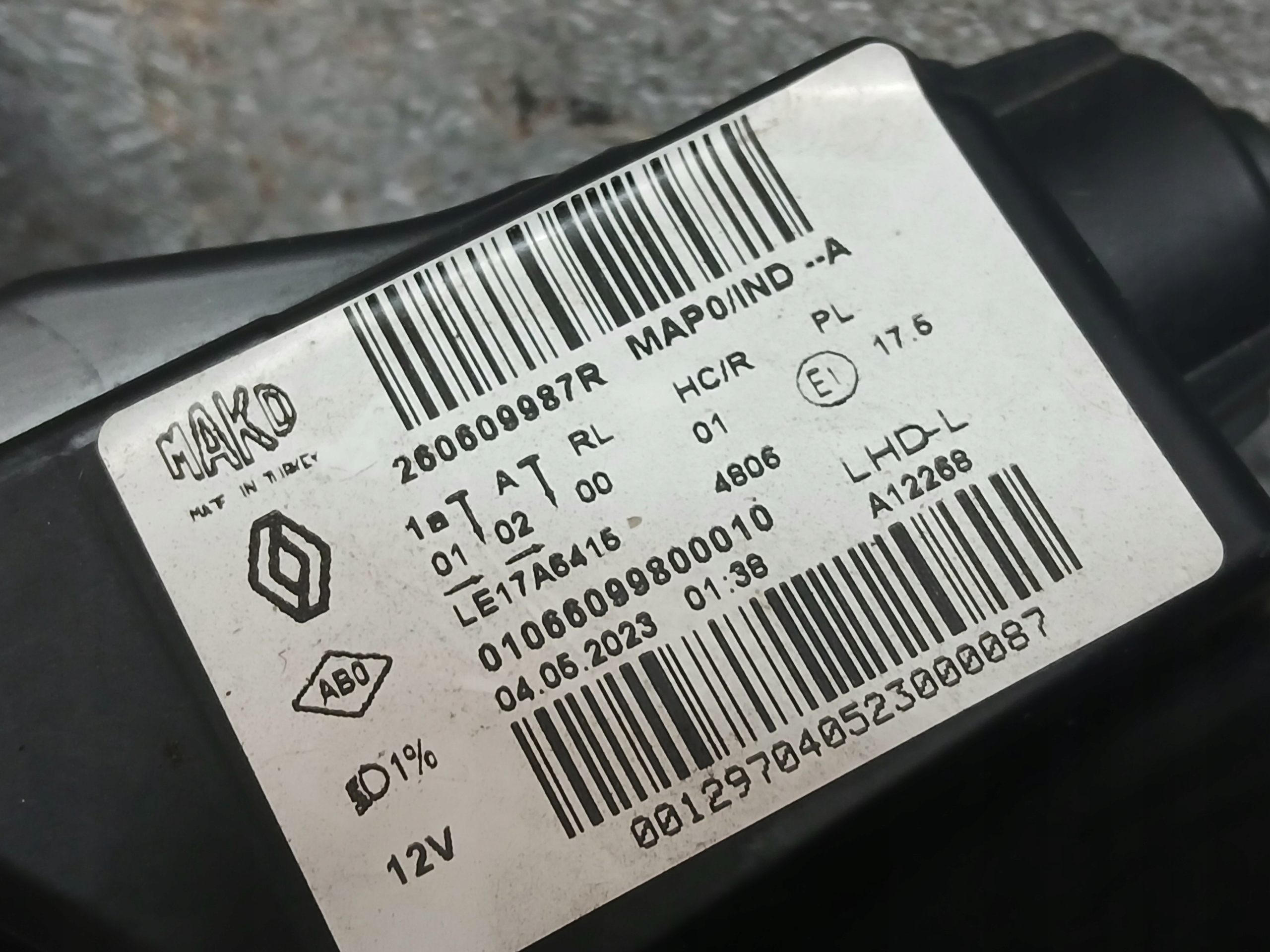 light front left RENAULT CLIO V 5 FULL LED 260609987R