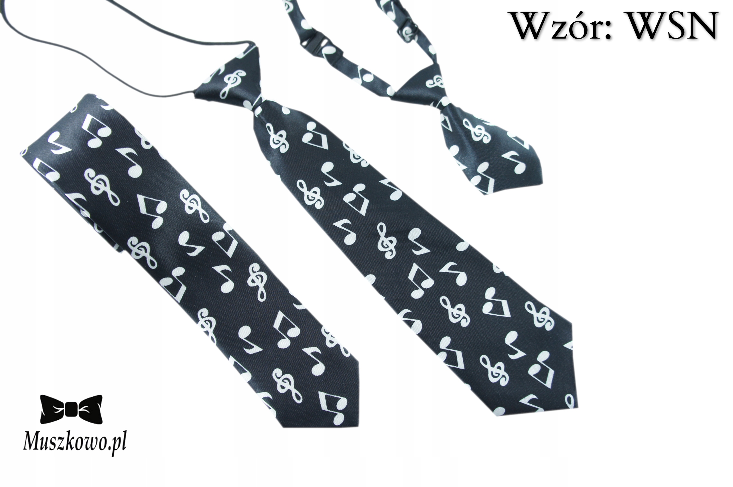 Krawat dla dziecka r.uniwersalny NUTKI KONCERTOWY Marka Inna marka