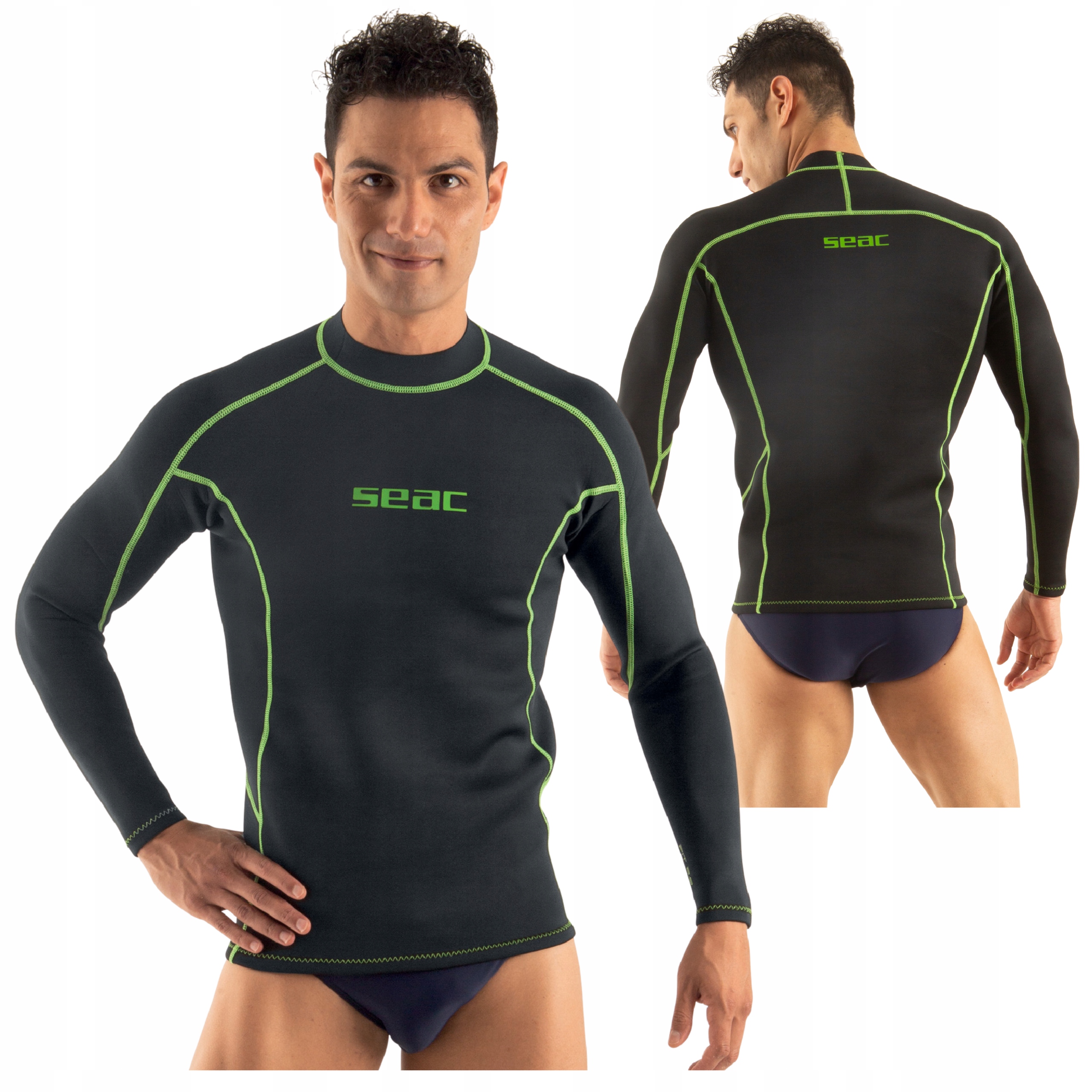 Koszulka neoprenowa żyleta z długim rękawem SEAC FIT LONG męska 2 mm 3XL EAN (GTIN) 8002908445985