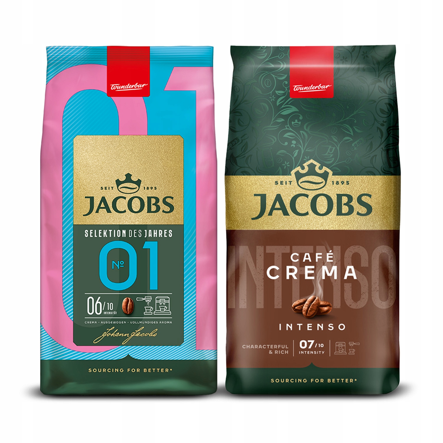 Kawa ziarnista Jacobs Crema Intenso, Selection of the Year No.1, 2x 1kg