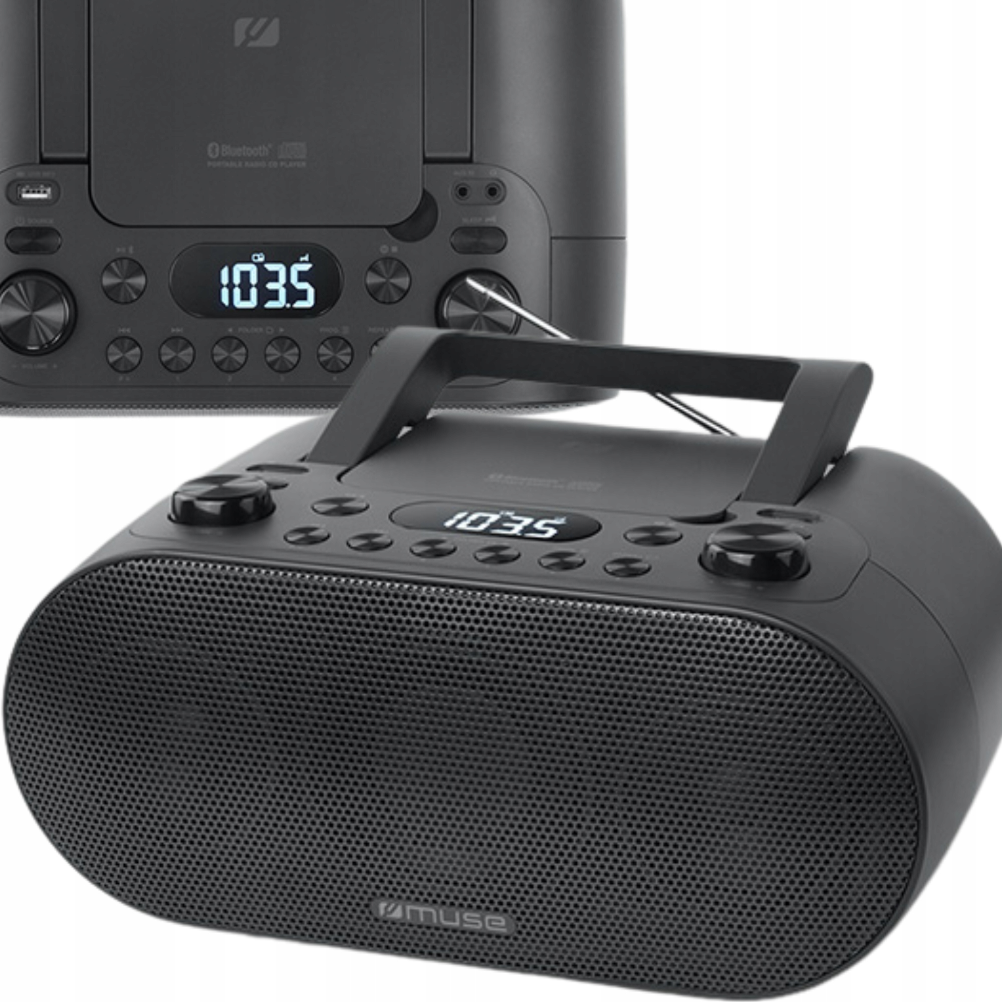 Przenośne radio Muse M-35 Bt z Bluetooth i Usb, kolor czarny