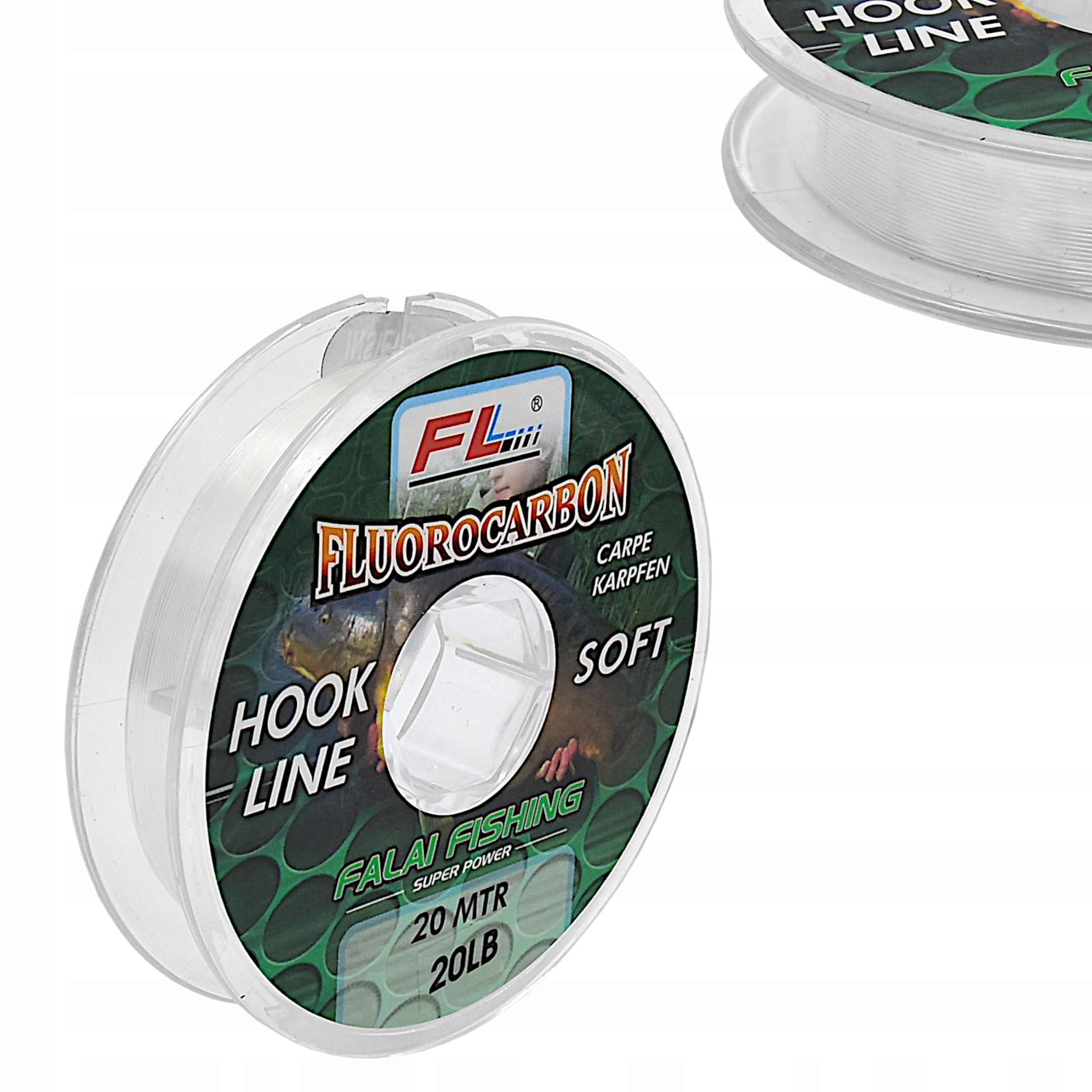 Materiał przyponowy Fluorocarbon Soft Hook Line 30LB 20m 100% skuteczny