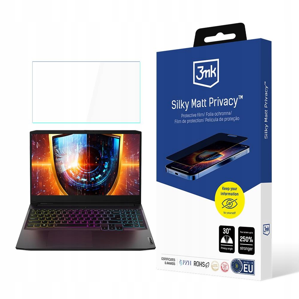 Ochranná Fólie Priv na displej pro Lenovo Legion Pro 5 až 17" 3mk Privacy 2-way