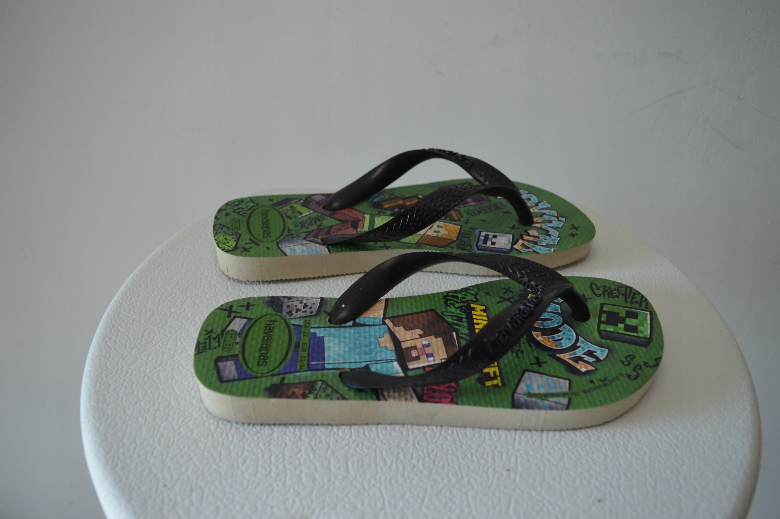 Havaianas Minecraft (Mini Me) Buty klapki r.33- 34 Bohater Minecraft