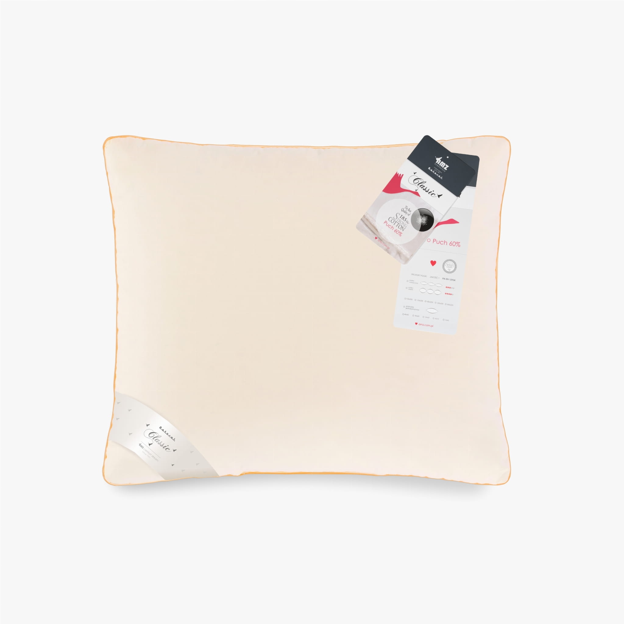 

Amz Puch Gęsi Poduszka Puchowa 60% 40x60 Kremowa