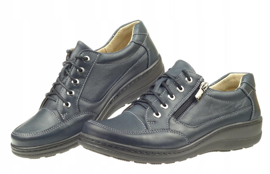 Półbuty Damskie HELIOS Skóra Polskie Wygodne 39 Marka Helios