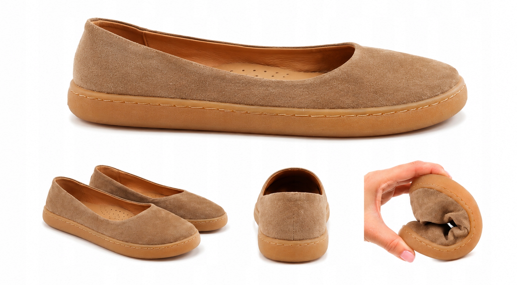 Półbuty 40 Barefoot Brązowe Minimalistyczne Skóra Naturalna 3628C
