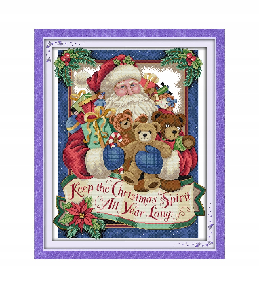 Kanva s potiskem vyšívací sada (kanva,mulina)