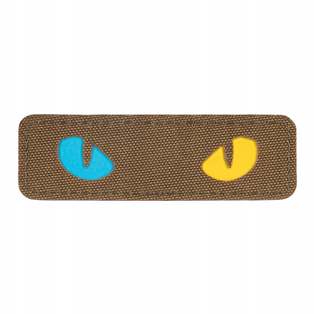 M-Tac Naszywka Rzep Pvc Wojskowa Cat Eyes Laser Cut Coyote/Yellow/Blue