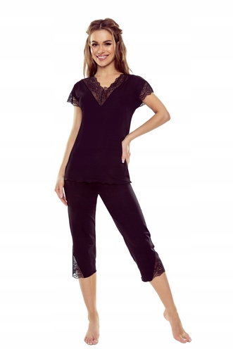 Eldar Dámské Pyžamo Indila Černá Viskóza XL/42