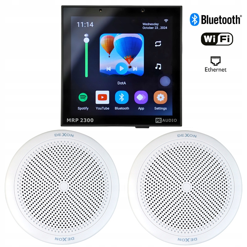 P2 Audio Podomietkové Internetové Rádio Wifi Bt Reproduktory Dexon 25W