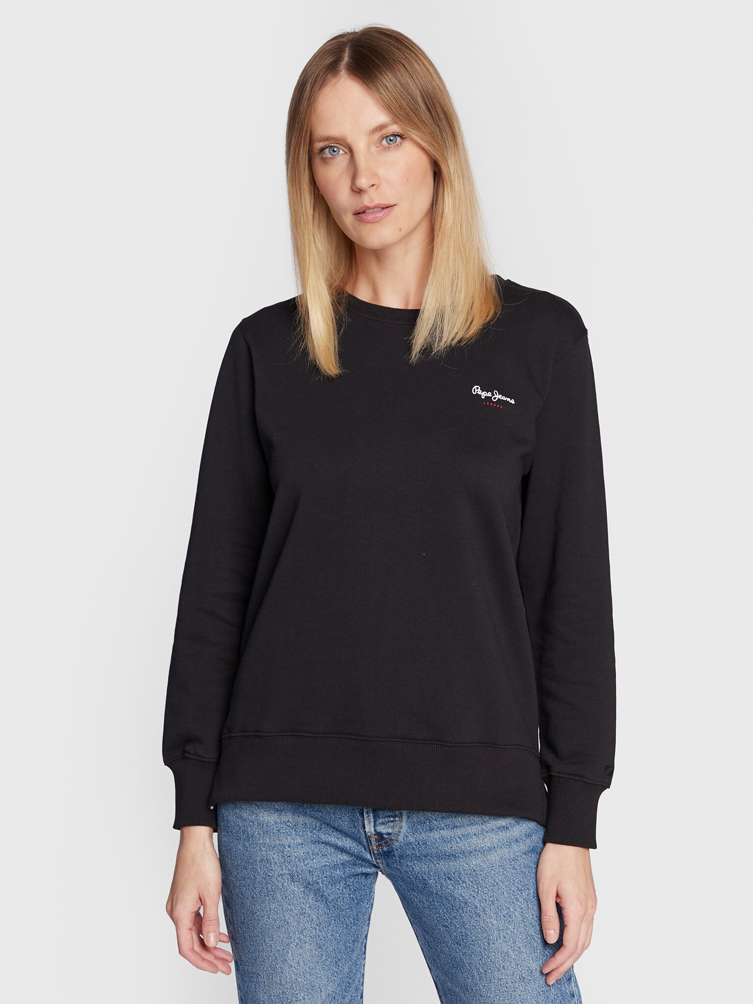 Pepe Jeans Bluza Calista PL581189 Czarny Regular Fit