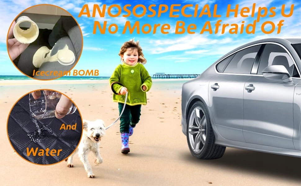 ANOSOSPECIAL Wodoodporna Mata Dla Psa Na Tylne Siedzenie ISOFIX Samochodowa — miniatura 5