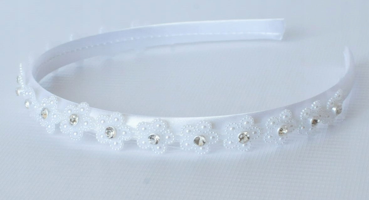 Opaska do włosów biała elegancka wesele komunia Marka Inna marka