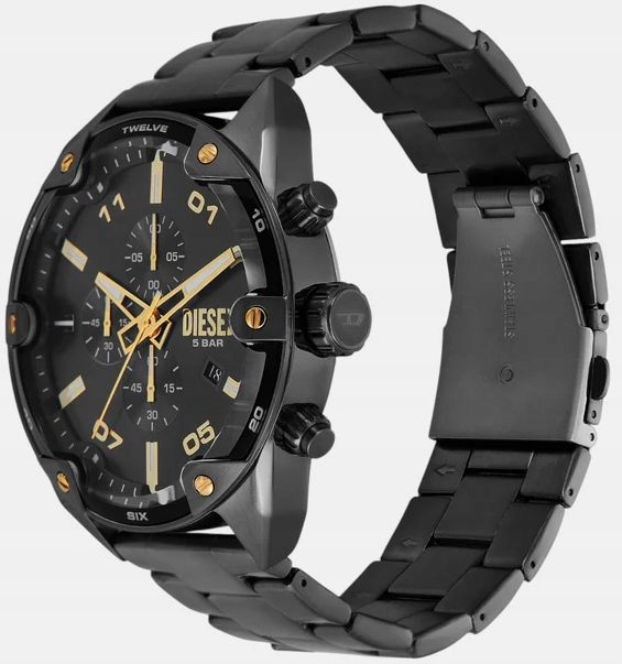 Originální Mládežnické Hodinky Diesel DZ4669 Spiked Velké Chrono Ø49mm +box
