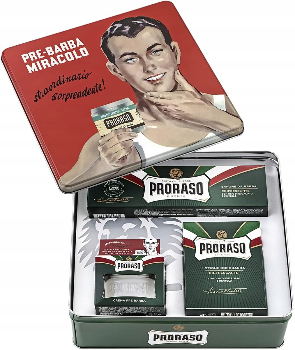 Proraso Krém na holení Zralá pleť 100 ml Kadeřnická kvalita Eukalyptus