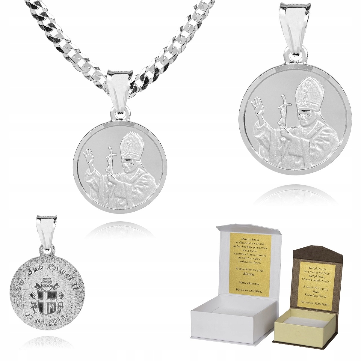 925 Stříbrný řetízek medailonek Dedikace 50 cm P2M43