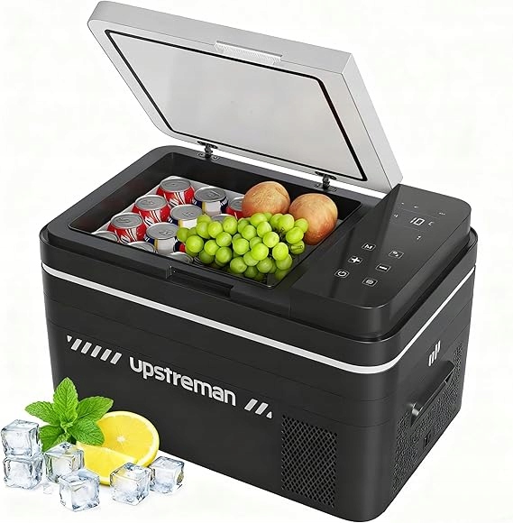 Przenośna lodówka kompresyjna Upstreman 30 l, 12/24 V DC i 220-240 V Ac