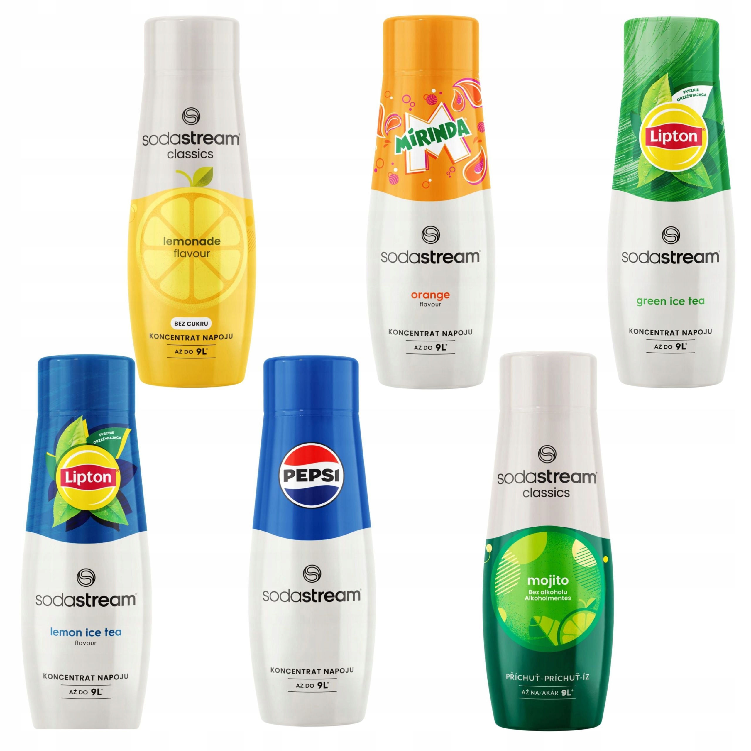 SodaStream Lipton Lemon+ Green Pepsi Limonáda Mirinda Mojito sirup