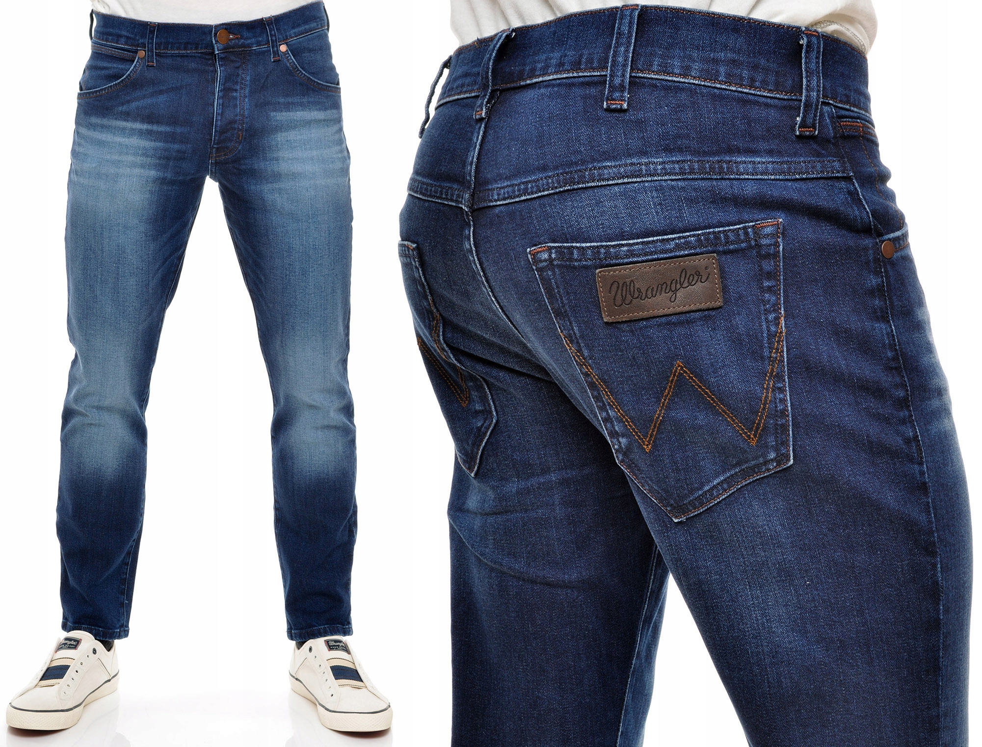 

Wrangler spodnie tapered Jeans blue Boyton W29 L32