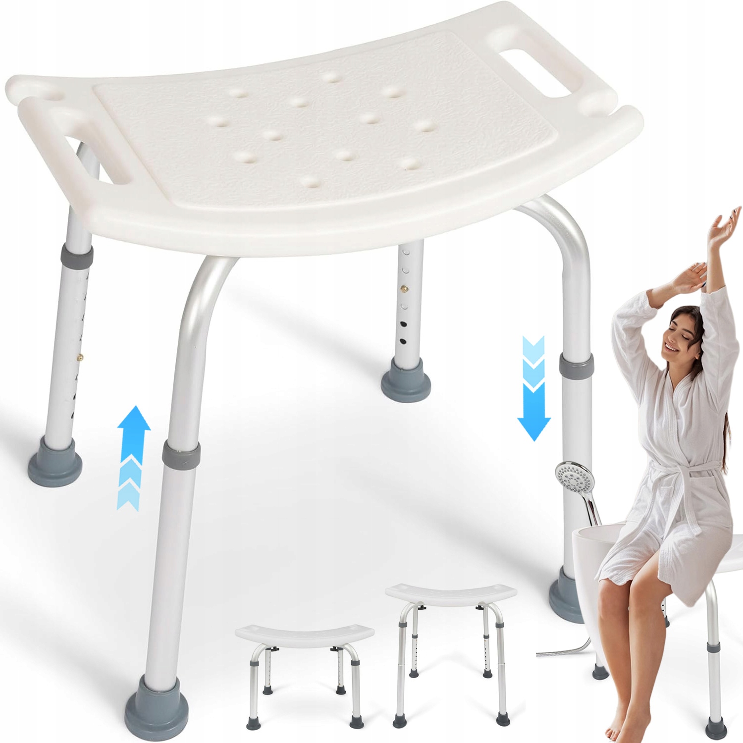 Taboret Pod Prysznic Do Kabiny Prysznicowej Stołek Krzesło Prysznicowe Alu