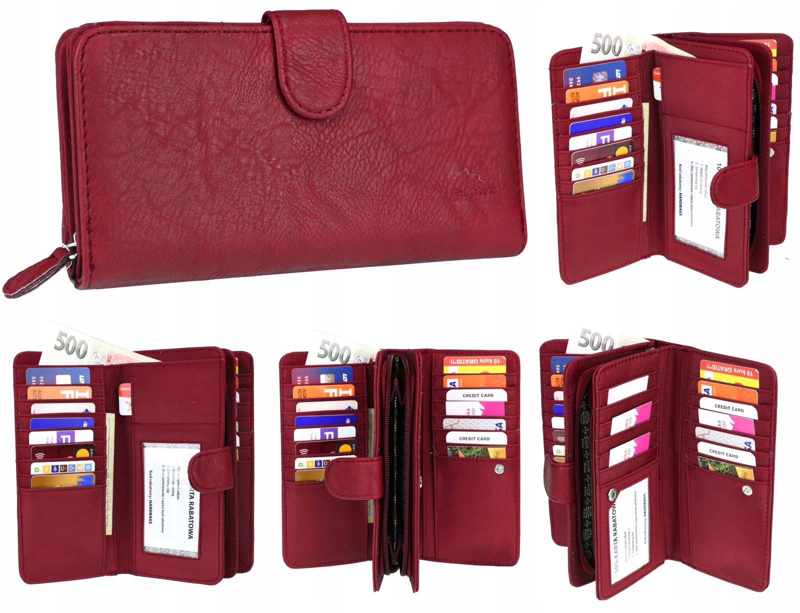 

Piękny Pojemny Portfel Damski Portmonetka PS132