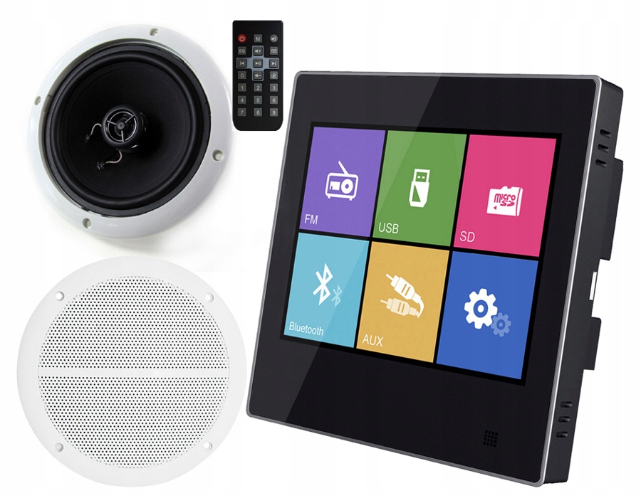 RADIO DOPUSZKOWE BLUETOOTH MP3 ŁAZIENKOWE SUFITOWE KUCHENNE FM DOTYKOWE