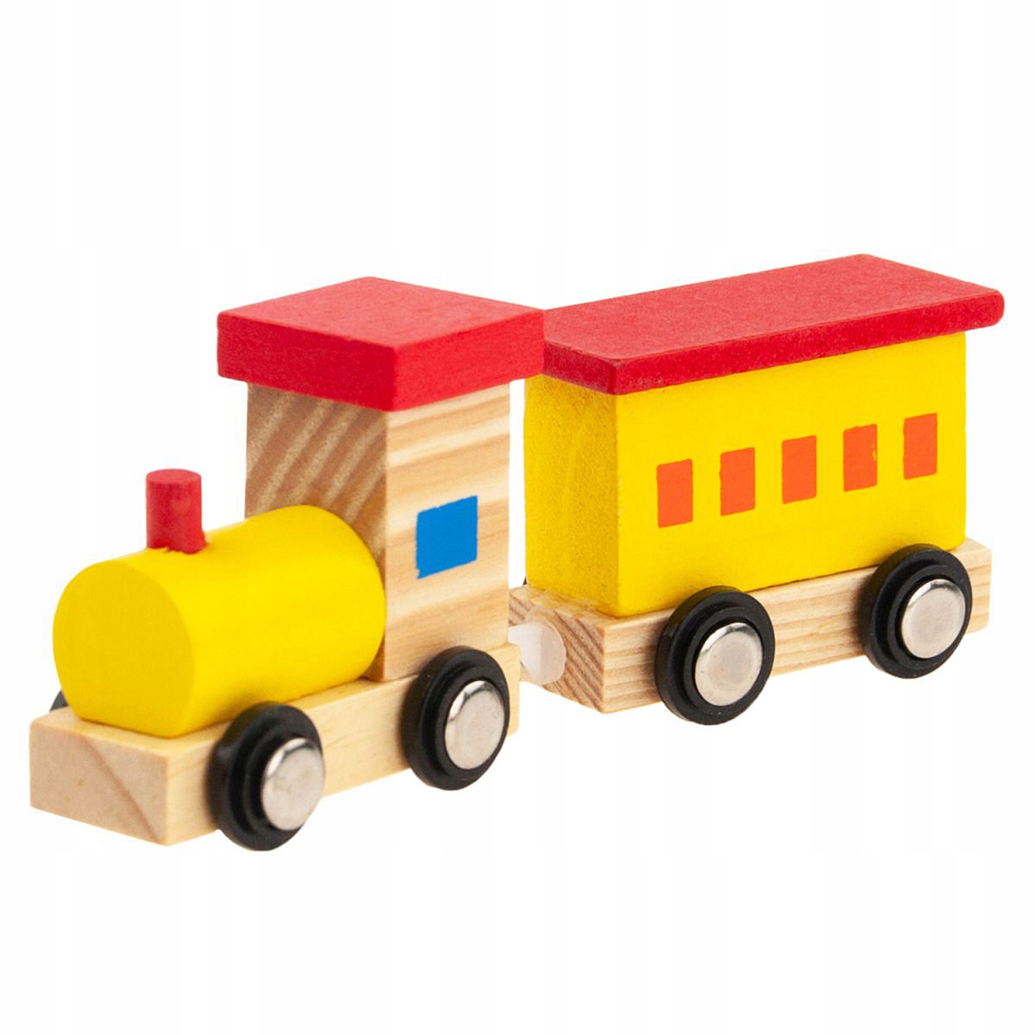KOLOROWA DREWNIANA Kolejka Lokomotywa Pociąg Literki PREZENT MONTESSORI Bohater brak