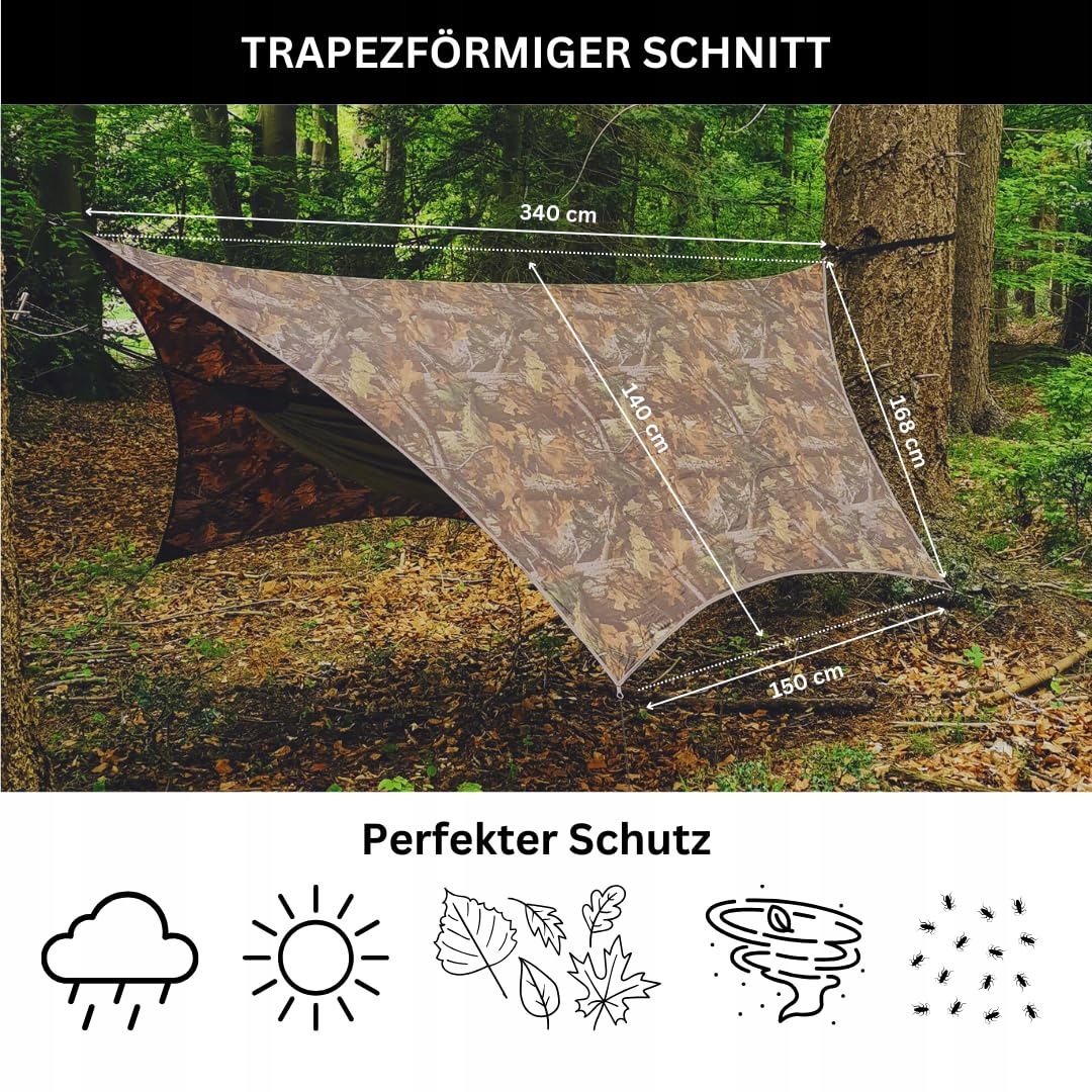 AMAZONAS Ultralekki Tarp Turystyczny 650g Ochrona Przed Deszczem — miniatura 2