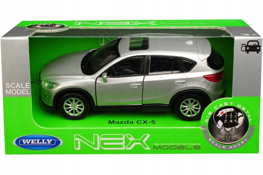 MAZDA CX-5 MODEL METAL WELLY 1:34 SREBRNY Kod producenta 000000864