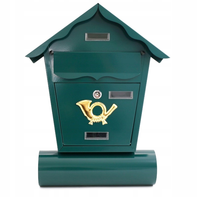 Poštovní Schránka Domeček XL Zelená Tmavá S Tubou