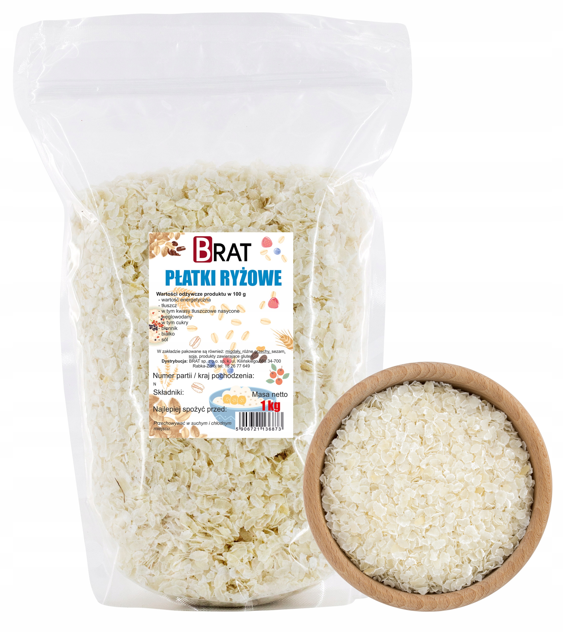 Levně 4X Brat Rýžové vločky 1kg