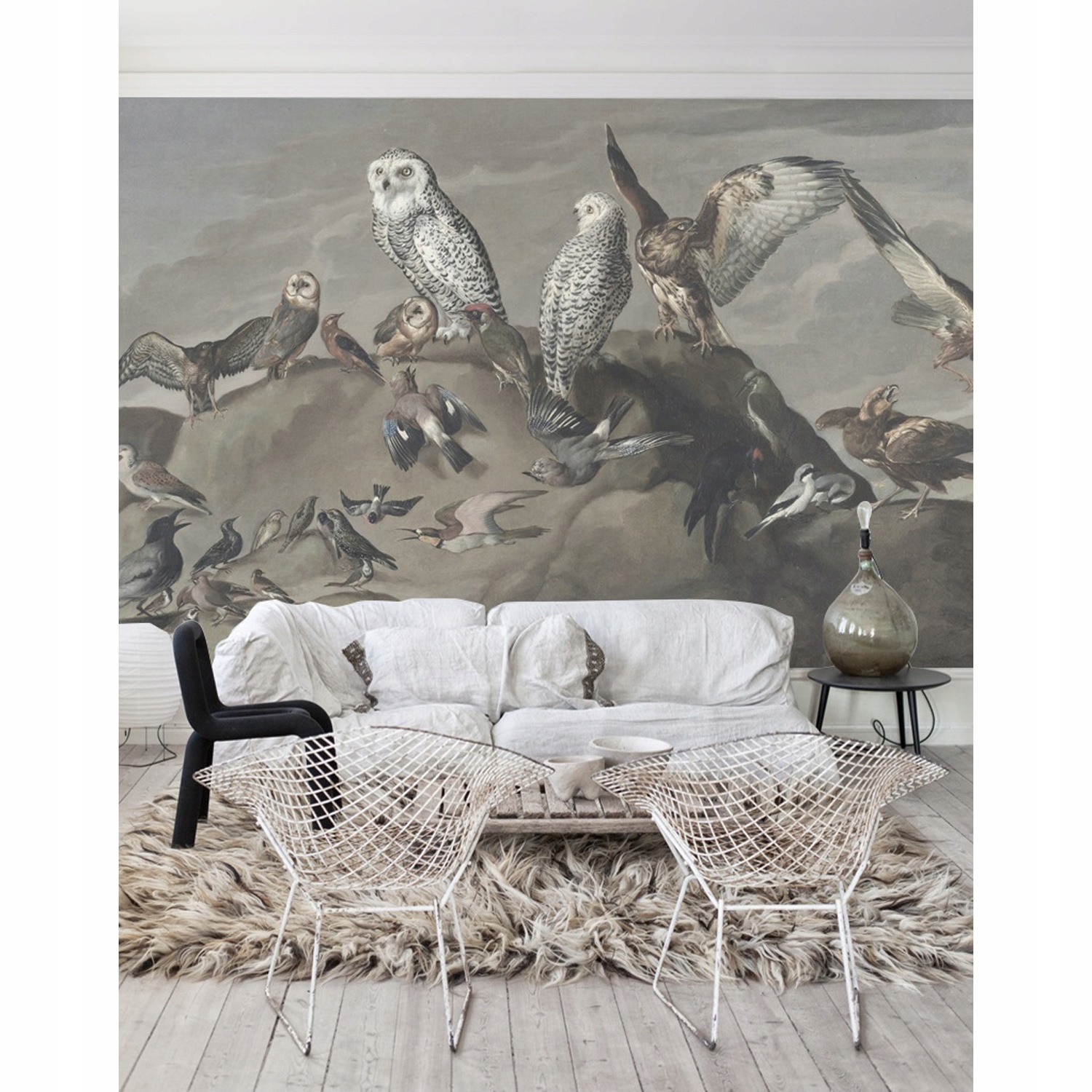 

Foto tapeta samoprzylepna Vintage ptaki 290x290 cm