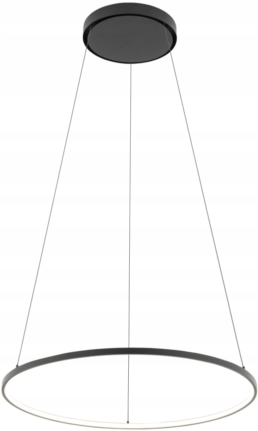 Nowodvorski Lampa Wisząca Ledowa 10812 Koło Circolo 3000K Czarne 60cm