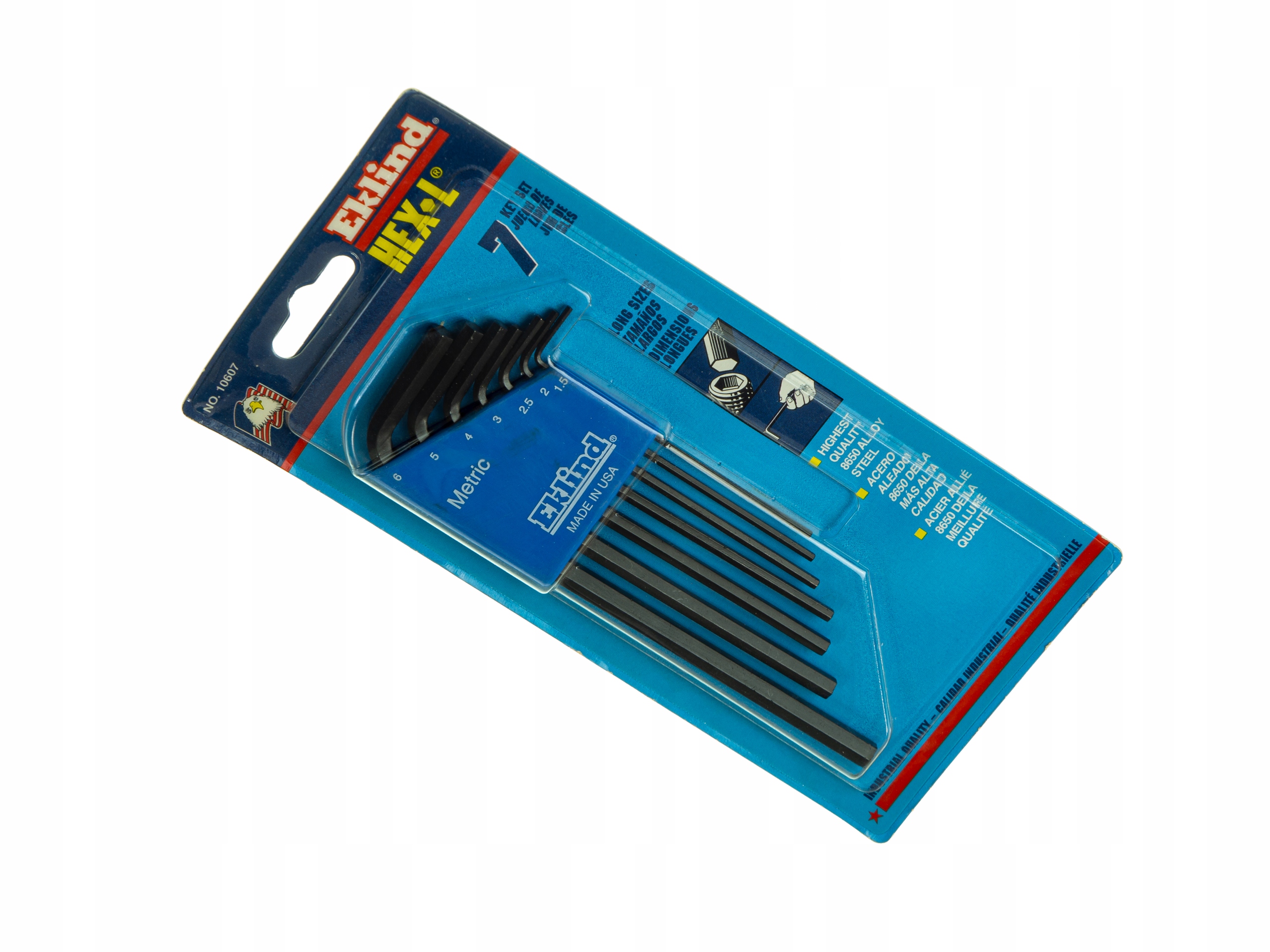 

Eklind zestaw kluczy imbusowych 7 szt. 1,5- 6mm