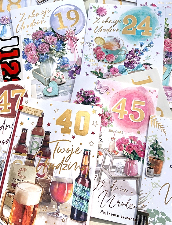 KARTKA DLA NIEJ URODZINY 1-99 Z NAKLEJKAMI HM2763 EAN (GTIN) 5901854976303