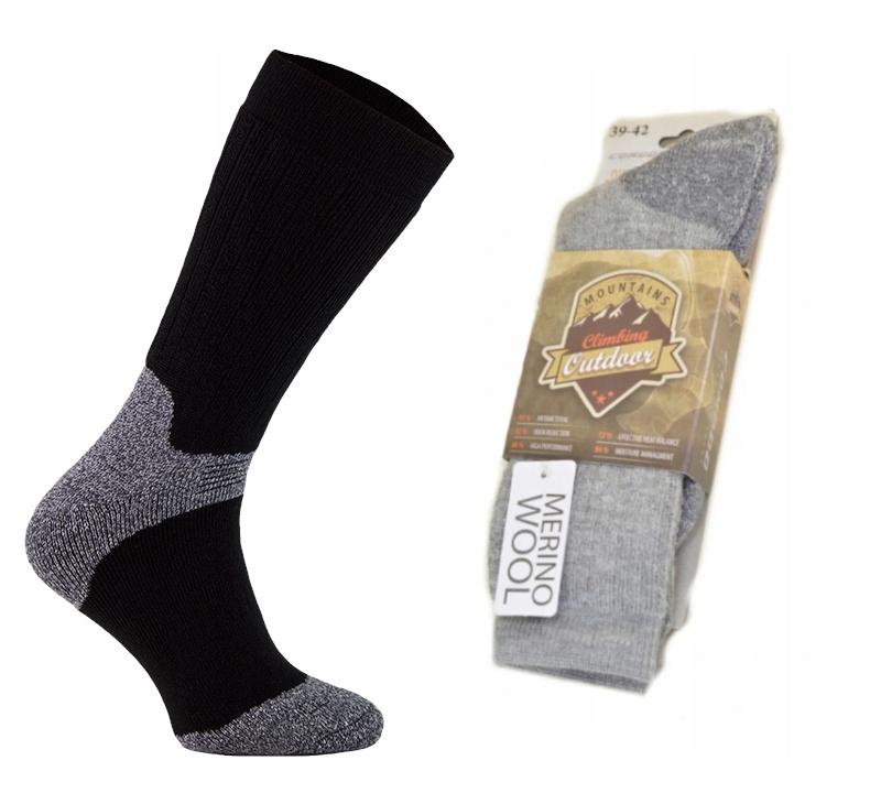 Trekkingowe Comodo TR9 Wełna Merino grube 35-38 ca