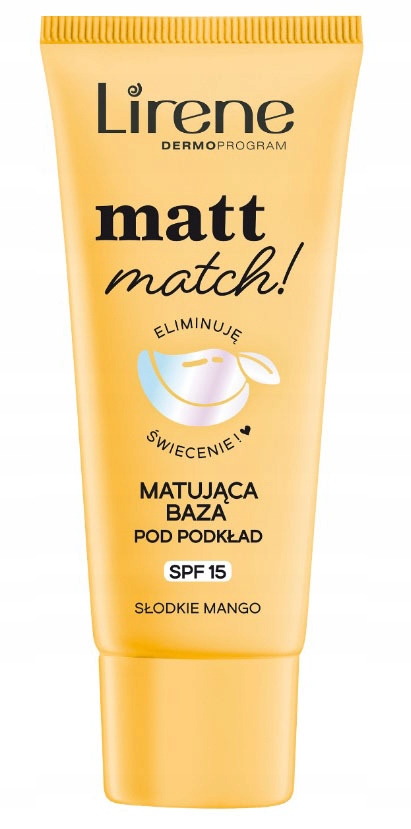 lirene> MATT MATCH ZMATŇUJÚCA PODKLADOVÁ BÁZA 30ML SPF 15 SLADKÉ MANGO