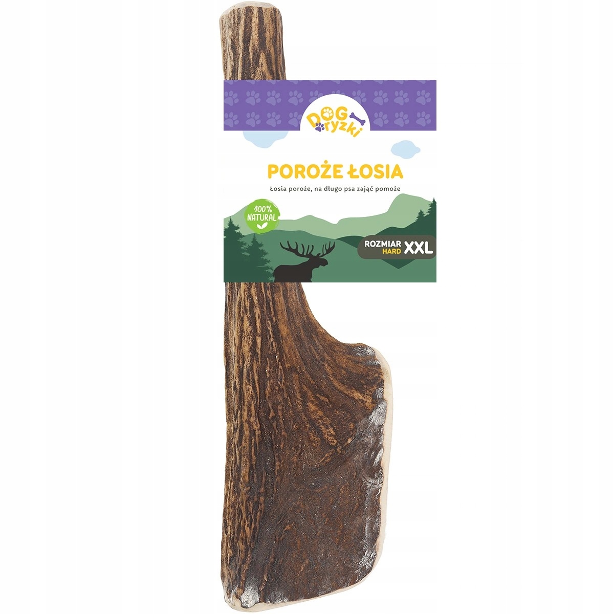 Levně Přírodní kousátko pro psa z paroží rohů Losa Premium Hard XXL Dogryzki