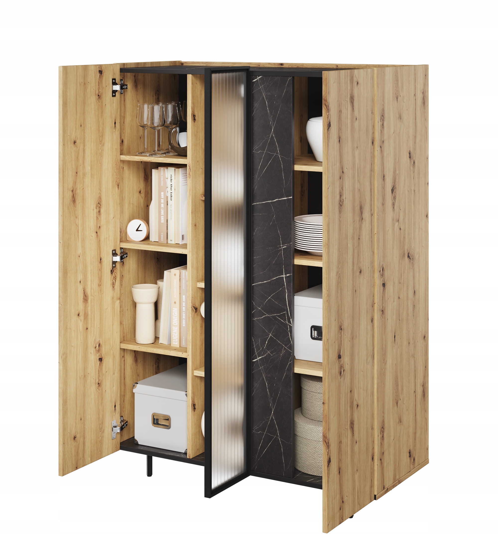 Industrialna niska WITRYNA 100 SZAFKA loft MR-05 Marka Lenart