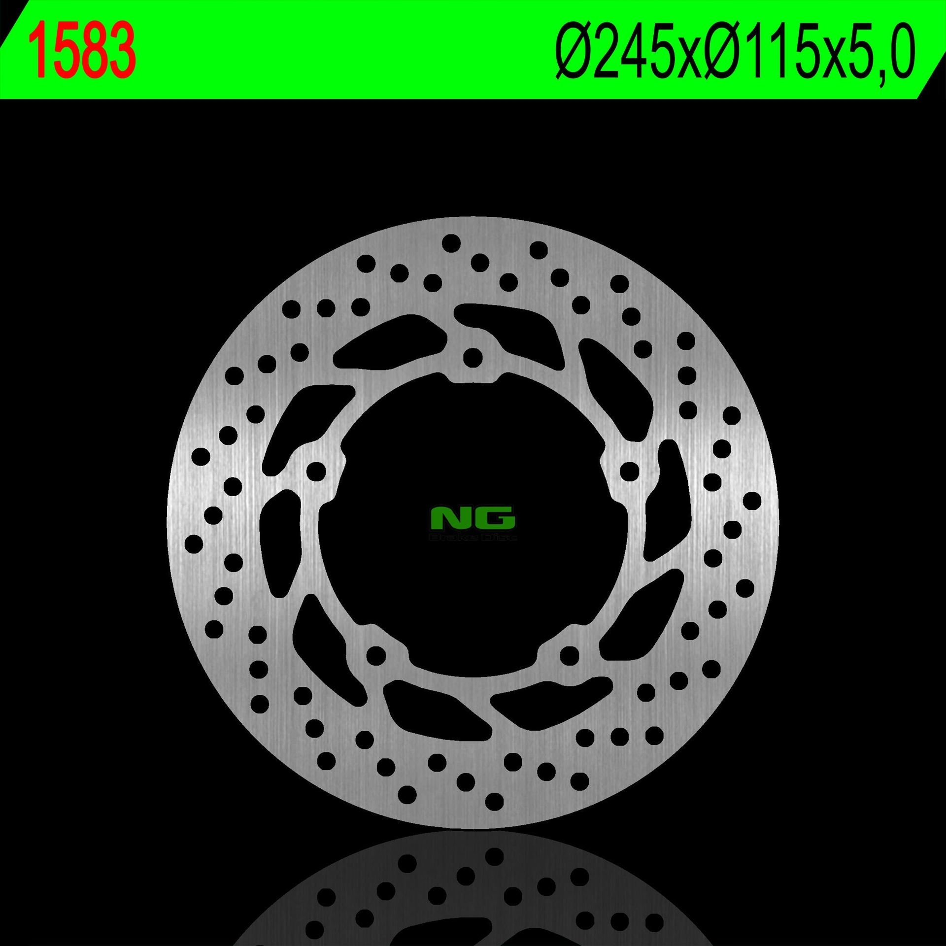Ng Zadný Brzdový Kotúč Yamaha XJ6 09-17 (245X115X5,0 MM) (5X8,5 MM) ()