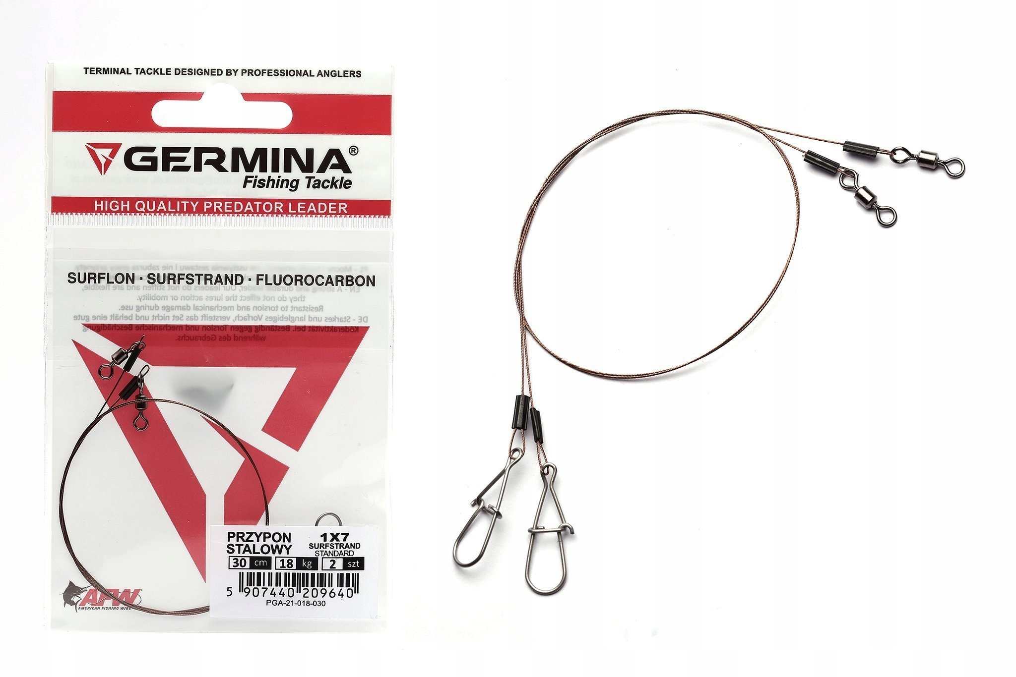 Przypon Germina 1x7 Surfstrand 18kg-20,0 cm