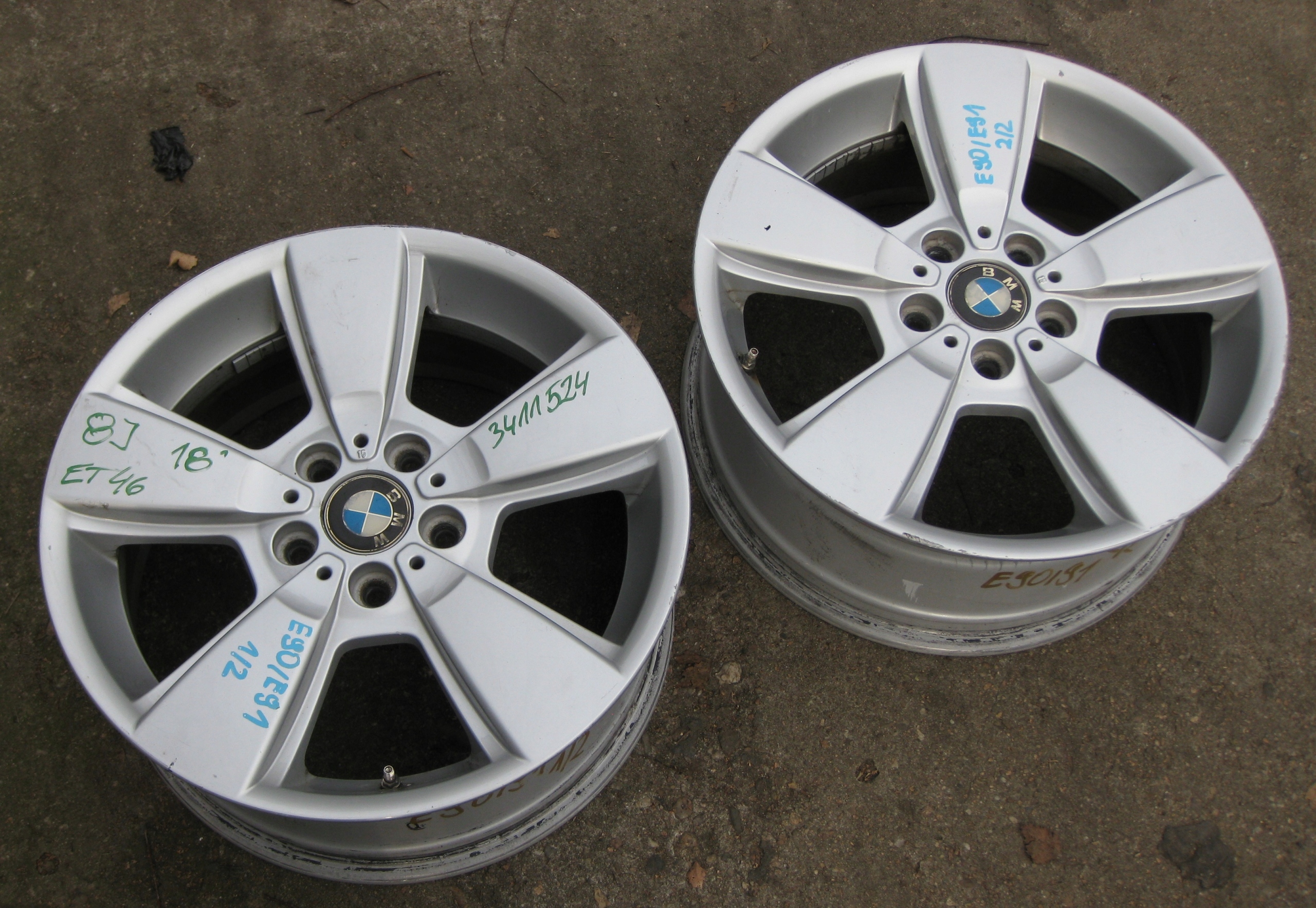 BMW E90/91 disk hliníkový 8x18 ET46 5x120 3411524