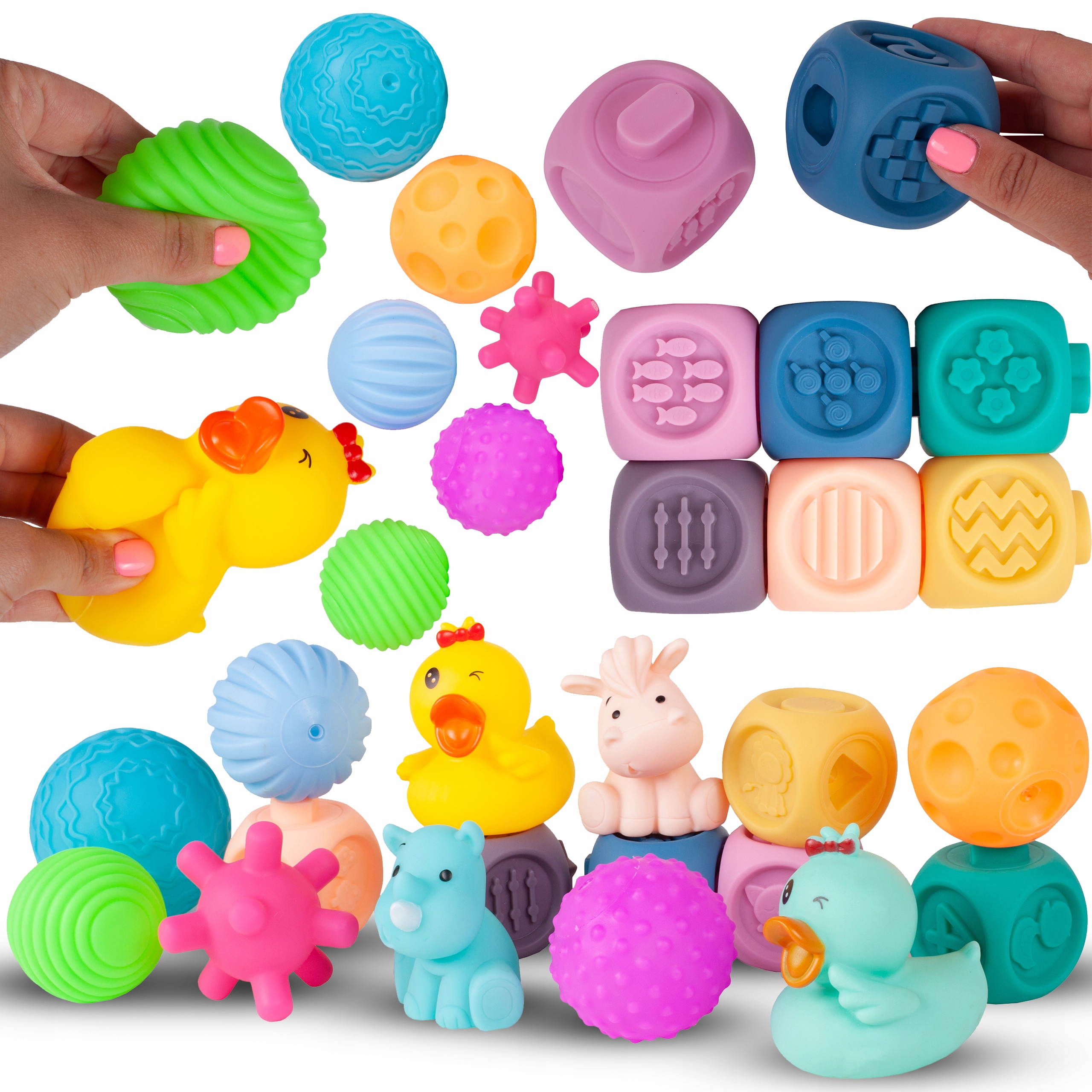 

Piłeczki, Zwierzątka Miękkie Klocki Sensoryczne