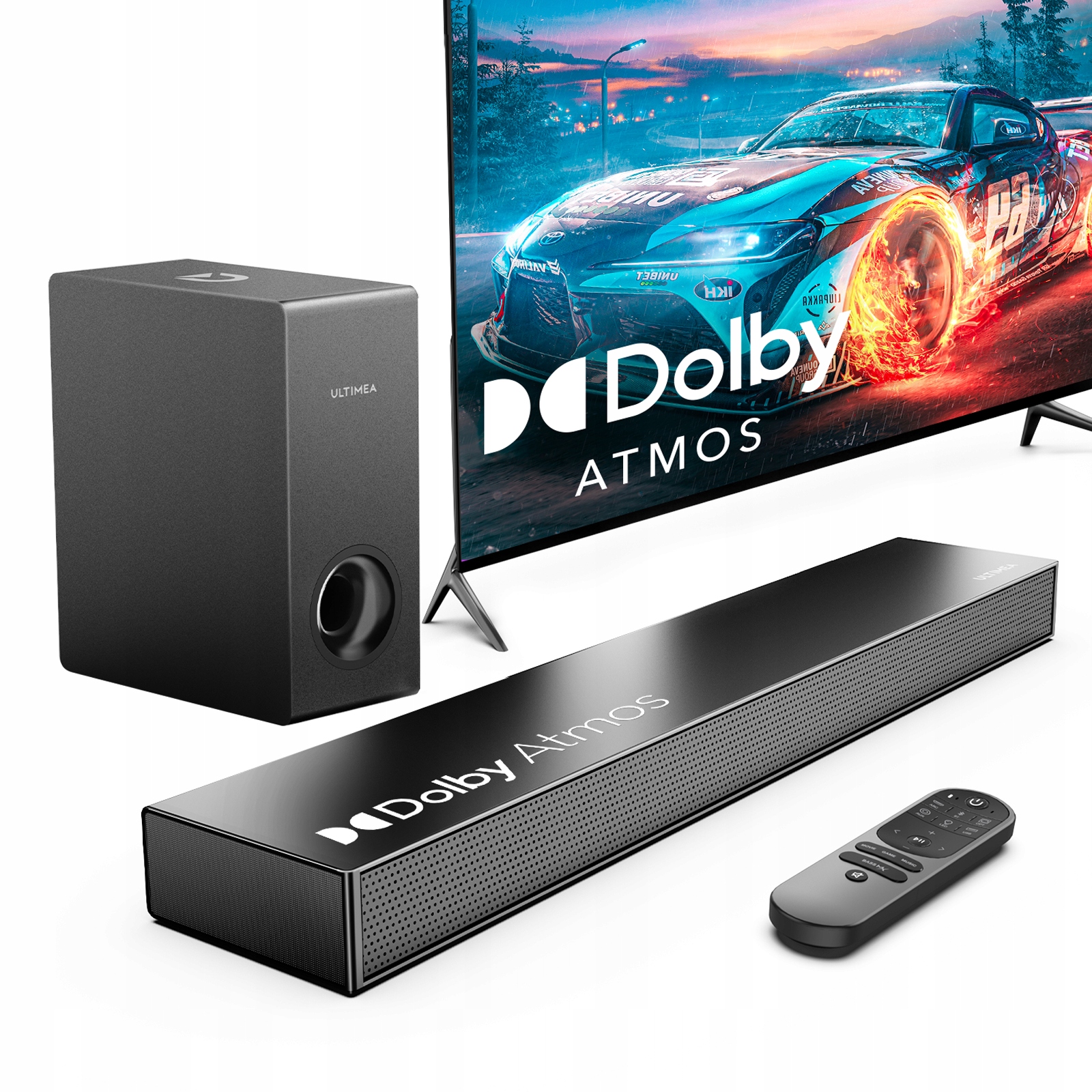 Nova S50 ULTIMEA サウンドバー Dolby Atmos ブラック Amazon.co.jp: ULTIMEA Dolby Atmos サウンドバー 2.1ch サブ