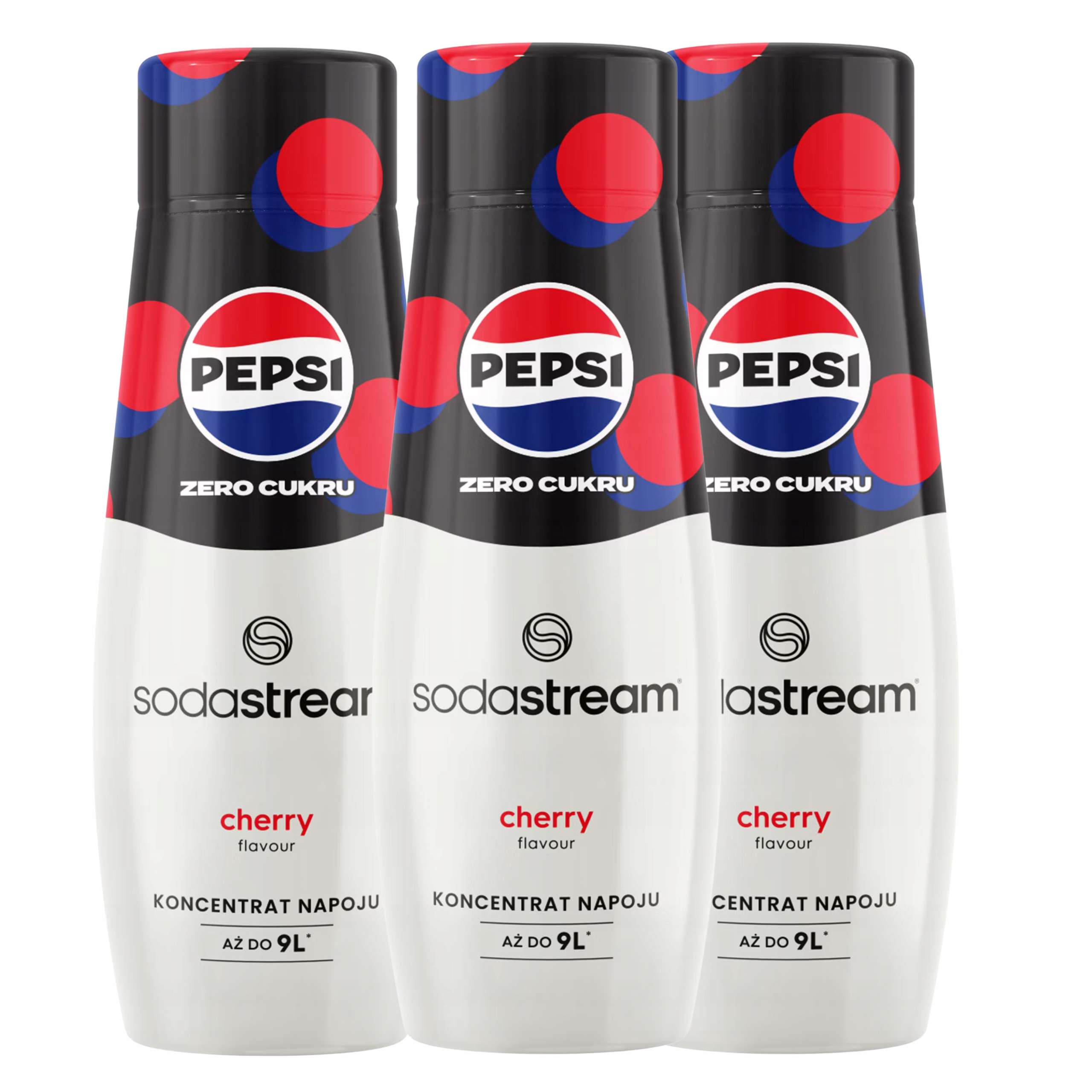 Levně Sirupový koncentrát pro plynování vody SodaStream Pepsi Cherry Zero Cukr 440 ml