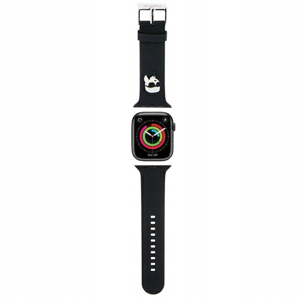 Pasek Karl Lagerfeld 3D Rubber Karl Head na Apple Watch 42/ 44/ 45/ 49mm